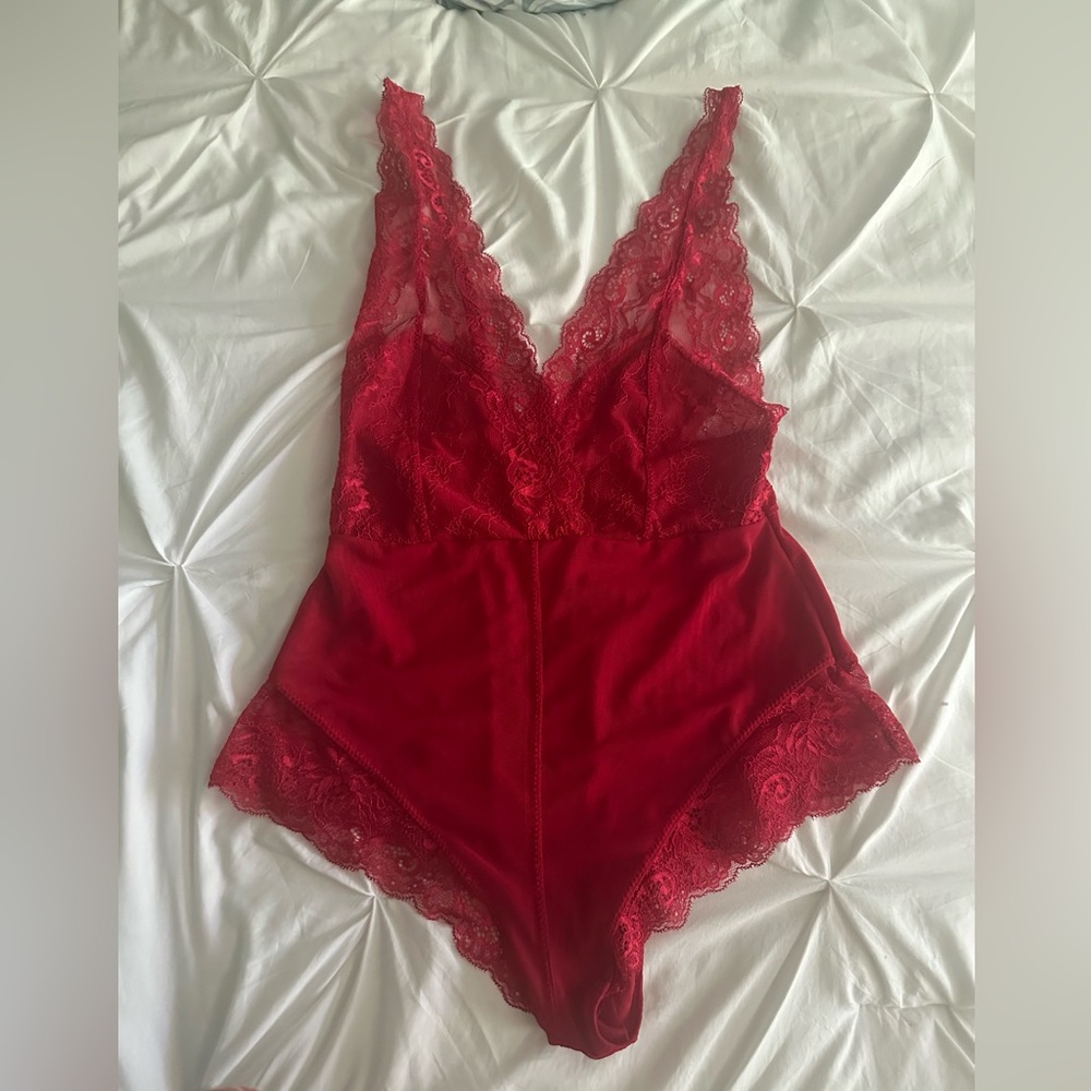 Marilyn Monroe Red Lace Lingerie